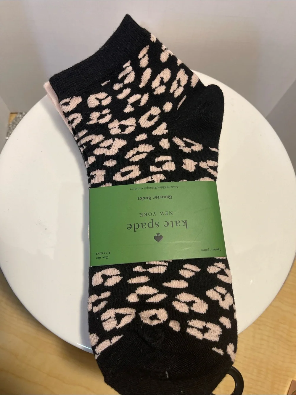 Kate Spade Quarter Socks 3 Pairs One Size - NWT **
